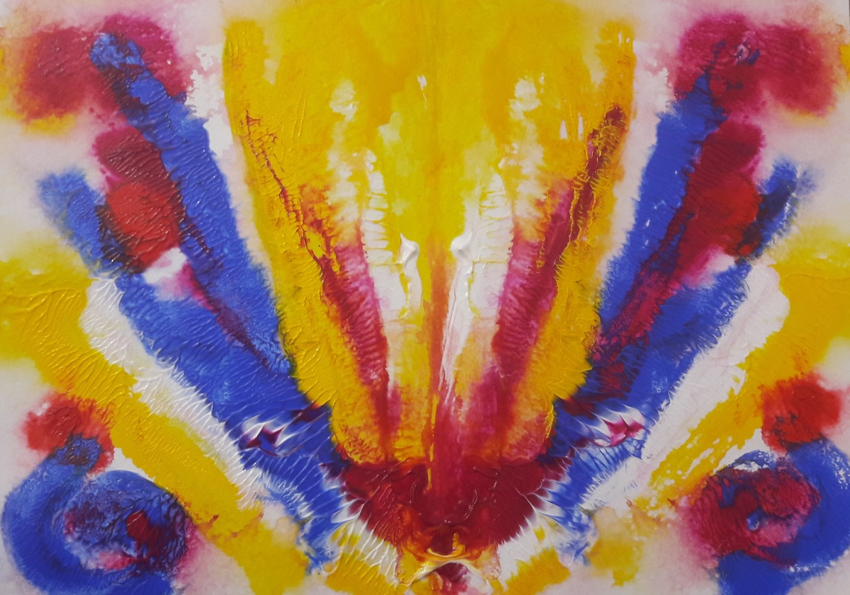 Арт-терапия. Пример рисунка на гармонизацию правого и левого полушария.