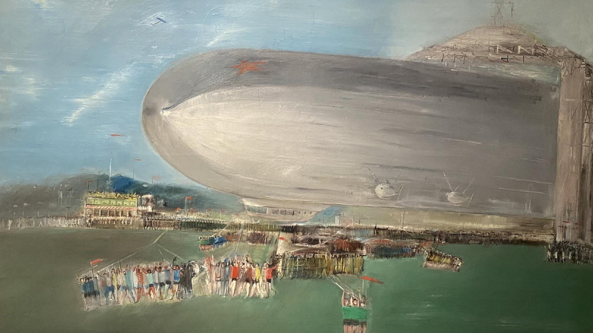 В качестве вдохновляющей иллюстрации: "Дирижабль", автор А. Лабас 