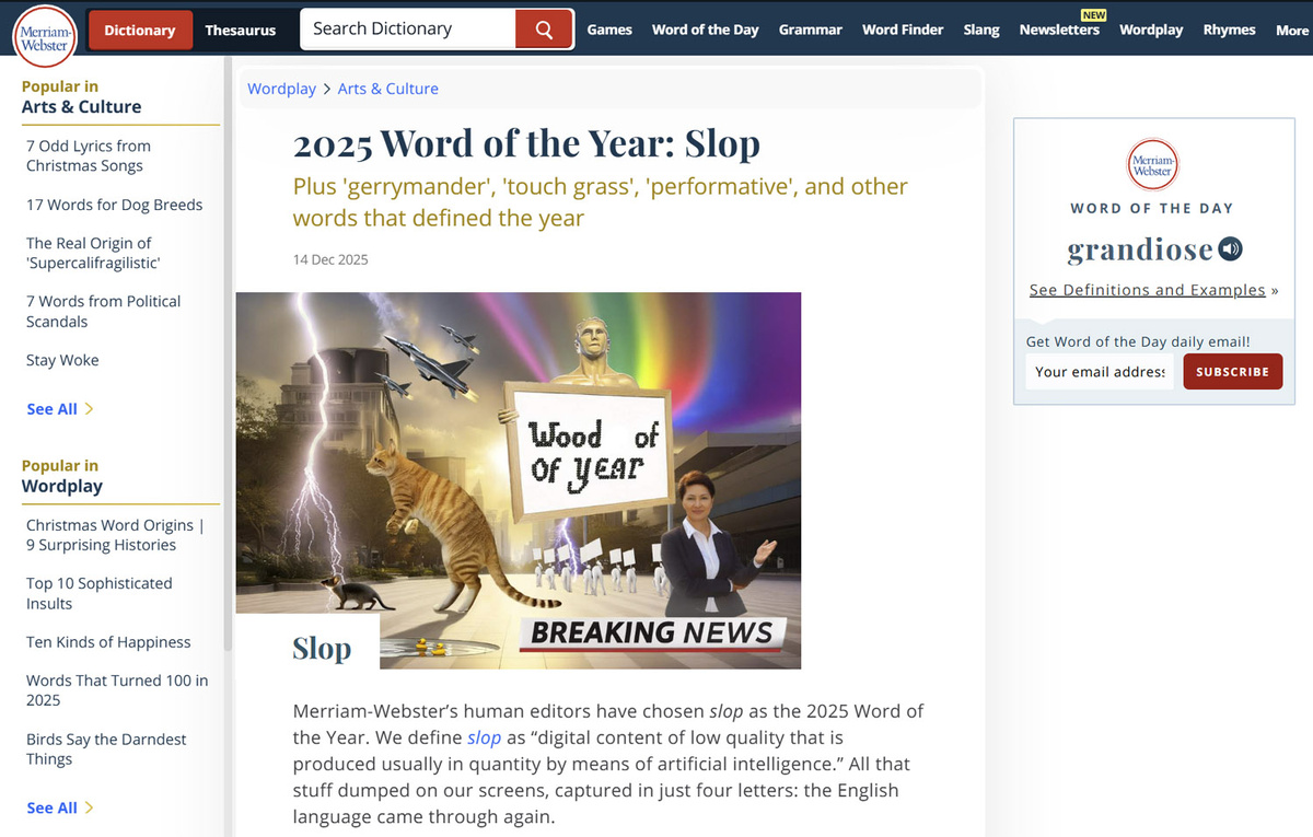 Слово года по версии американского издателя справочников и словарей «Merriam-Webster»