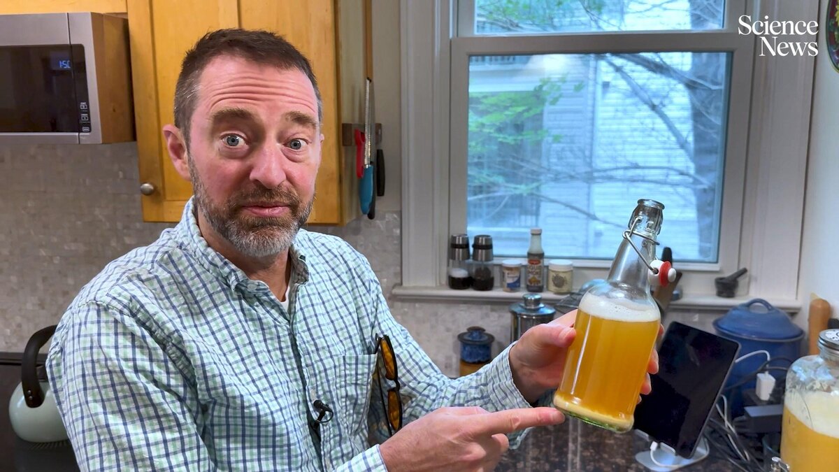 Вирусолог Крис Бак из Национального института рака в Мэриленде создал пиво с вакциной от полиомавируса, фото: кадр видео / Science News