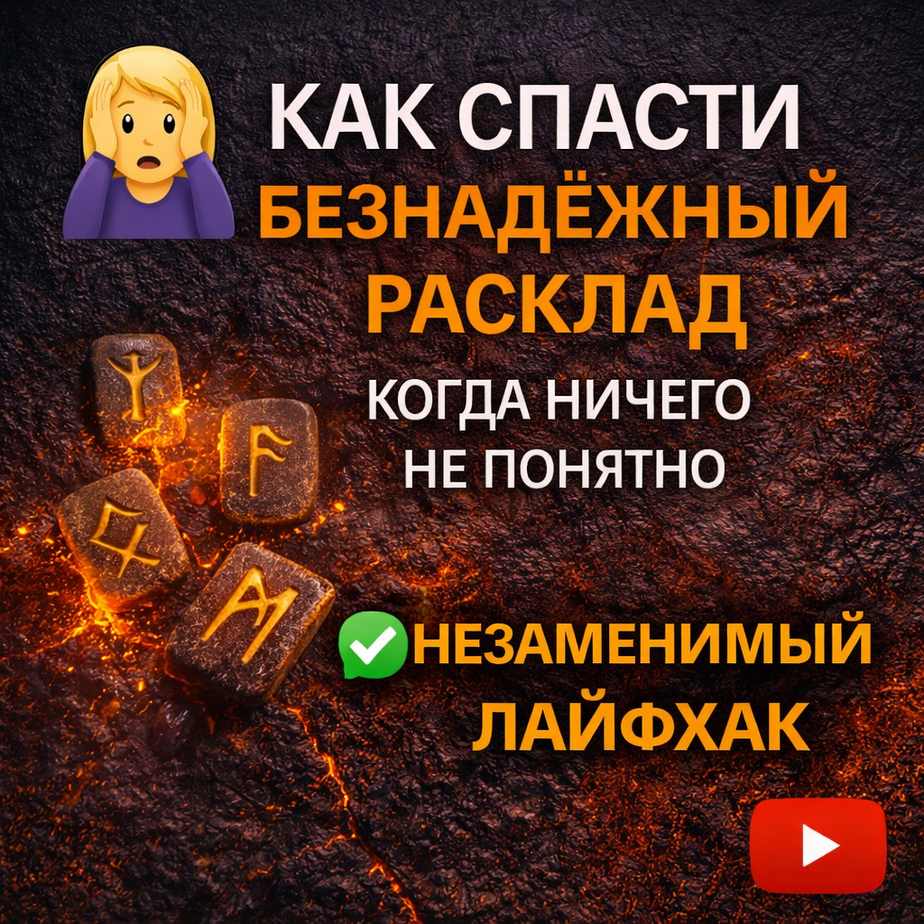 Как уточнять расклад даже если ничего не понятно. Работаем с рунами