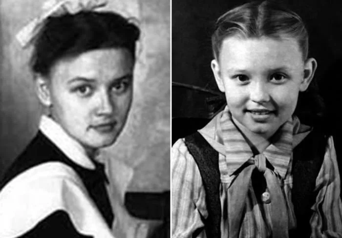 Вера Алентова в детстве 