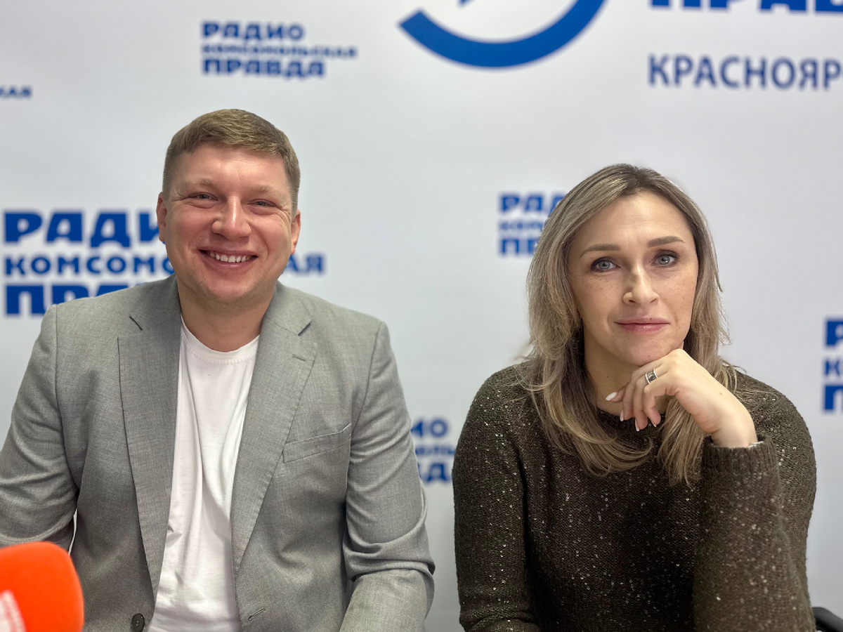 Соавтор идеи, консультант док. фильма «Люди белой земли», представитель МИД РФ в Красноярске Артем Захаров и режиссер «Людей белой земли» Юлия Невская