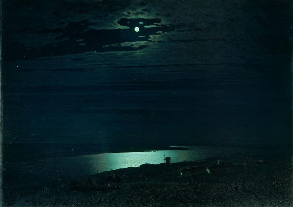 А. Куинджи. Лунная ночь на Днепре/ фото из открытых источников интернет