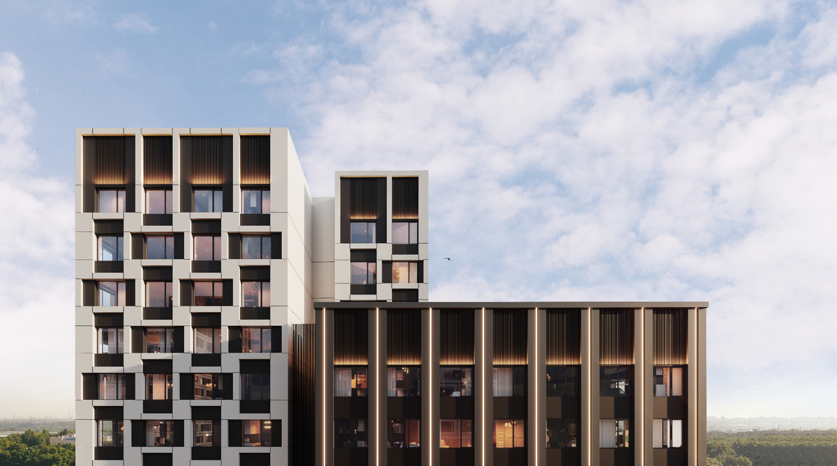 НАЗАРÉ. Пример визуализации фасадов