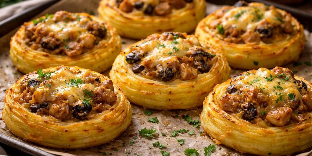 Картофельные гнёзда с начинкой — мой семейный фаворит
