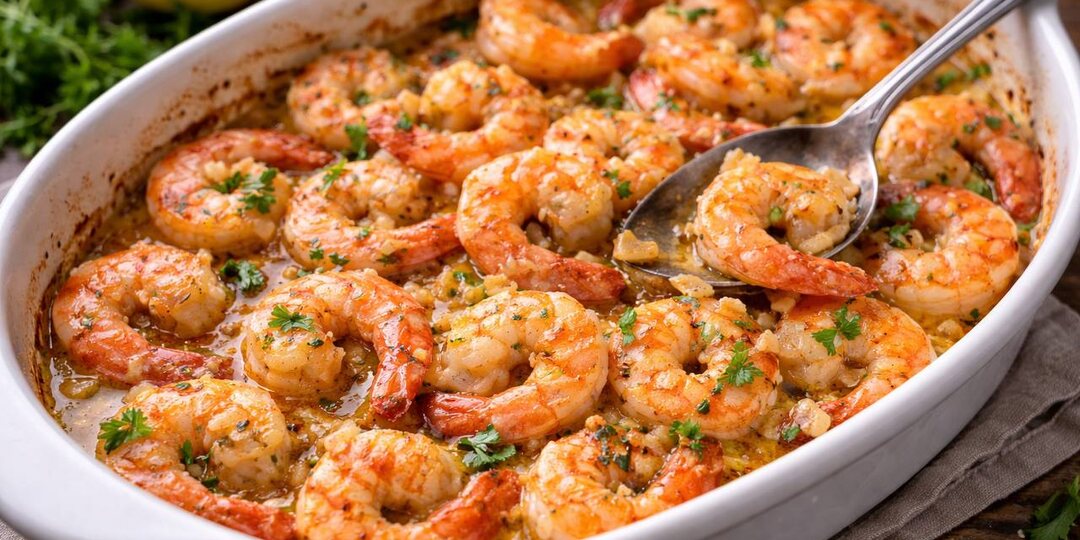 Горячая закуска, к которой тянутся сразу: креветки с чесночным маслом