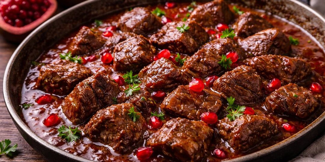 Говядина в гранатовом соусе: простой рецепт с насыщенным вкусом