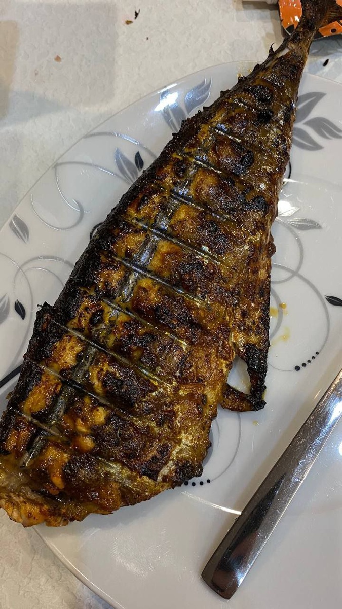 снимок автора канала - скумбрия запеченная на углях