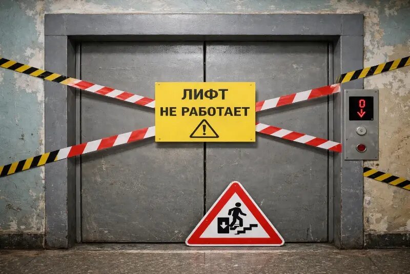 Новороссийцы на Новый год остались без лифта