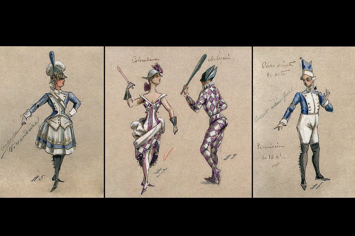 Иван Всеволожский. Эскизы костюмов для первой постановки балета Петра Ильича Чайковского «Щелкунчик». Мариинский театр, 1892 / Собрание Санкт-Петербургского государственного музея театрального и музыкального искусства