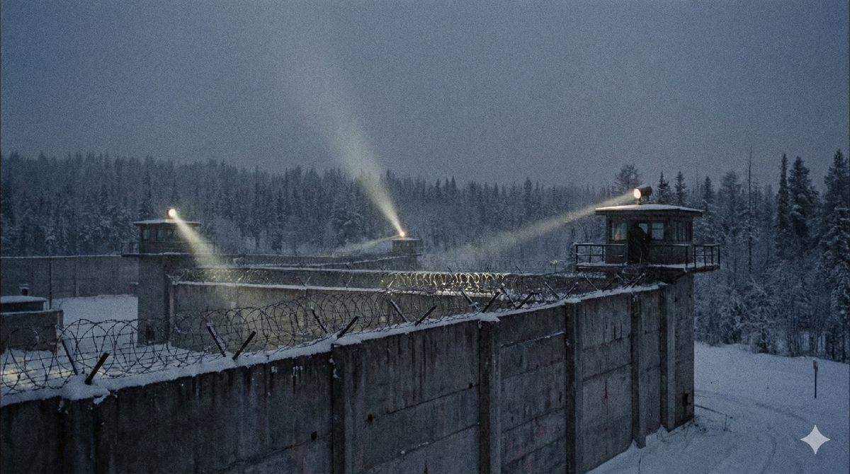 Бетонный остров. Советские тюрьмы для «особо опасных» часто строились вдали от крупных городов. Зимой они превращались в заснеженные крепости, откуда не было пути назад.