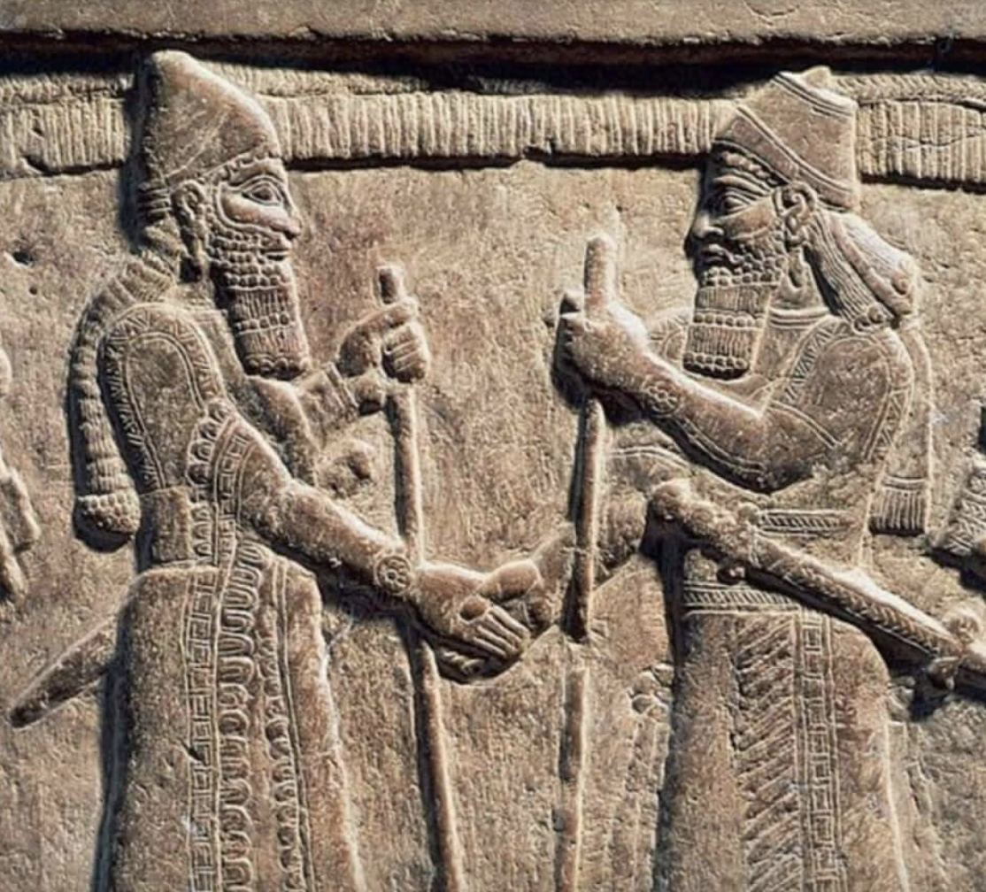 Два грека делают друг другу дексиосис