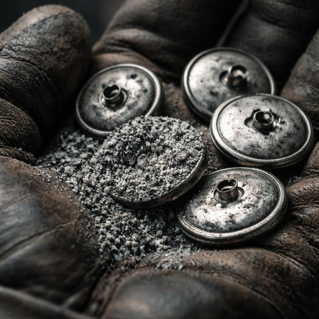 Визуализация аллотропного превращения. Именно так блестящий металл на морозе превращался в порошок, лишая армию тепла.