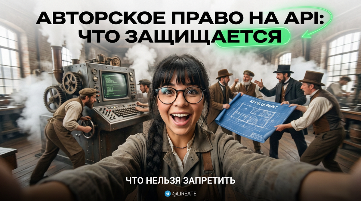    Разбор вопросов авторского права в контексте API и программных интерфейсов. Лирейт