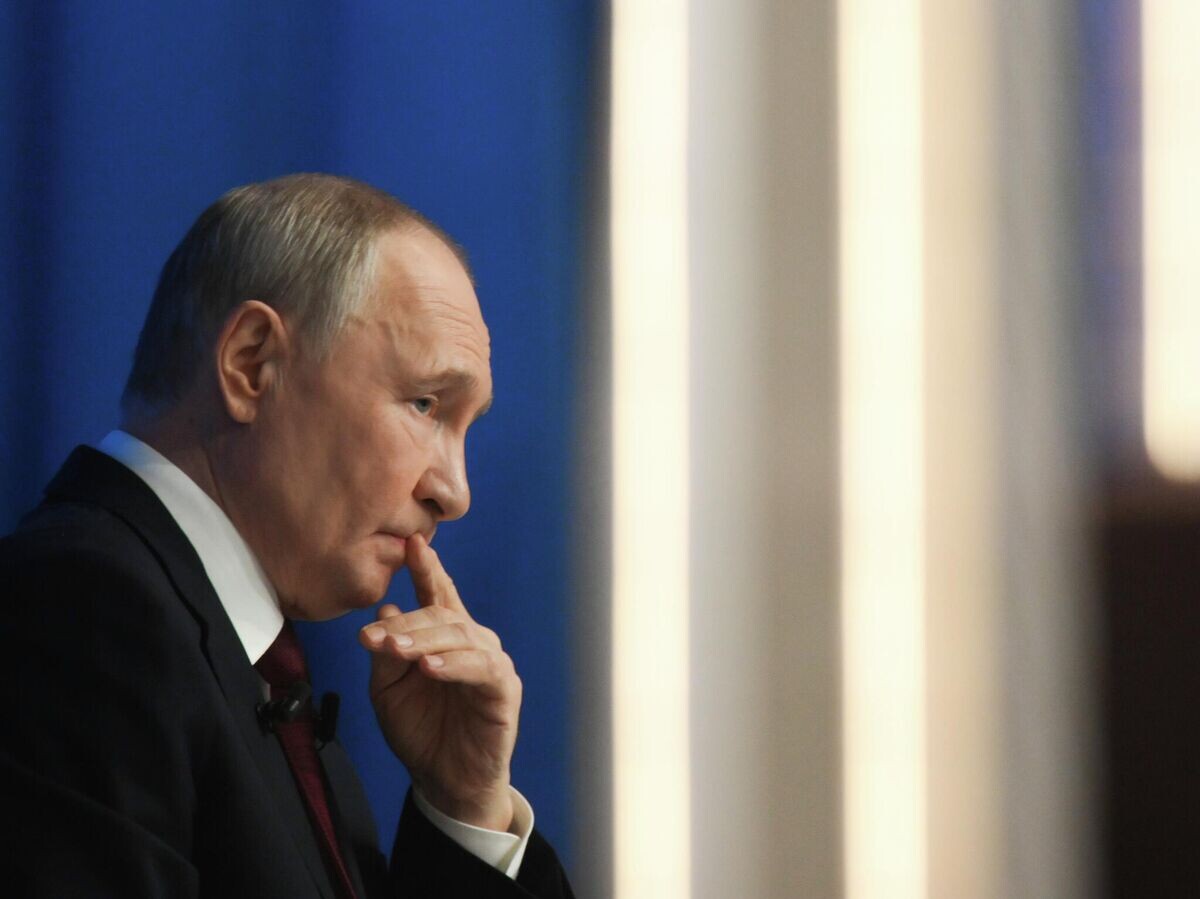    Президент РФ Владимир Путин отвечает на вопросы во время специальной программы "Итоги года" в Москве | © РИА Новости / Григорий Сысоев