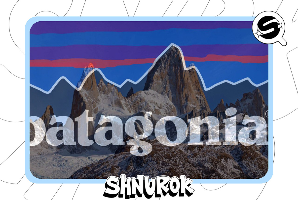 Лого Patagonia это стилизованный контур горы Фицрой (Серро-Чальтен), сурового пика на границе Чили и Аргентины 