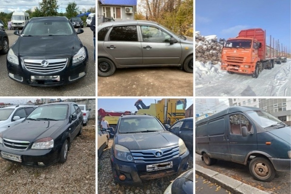    На торги выставили транспорт стоимостью от 164 тысяч до 3,4 миллиона рублей. Фото: ГУФССП России по Кировской области