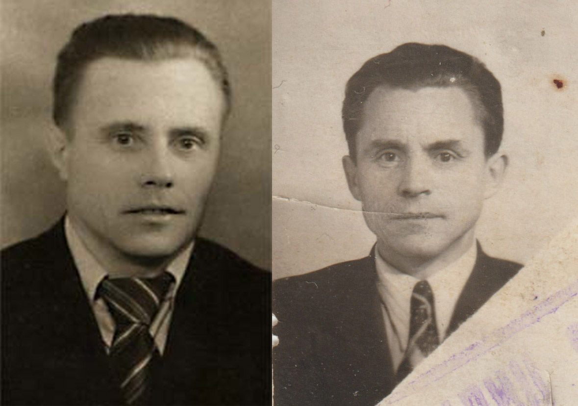 Слева Владимир Спиридонович Путин, справа мой дедушка Петр Ильич.