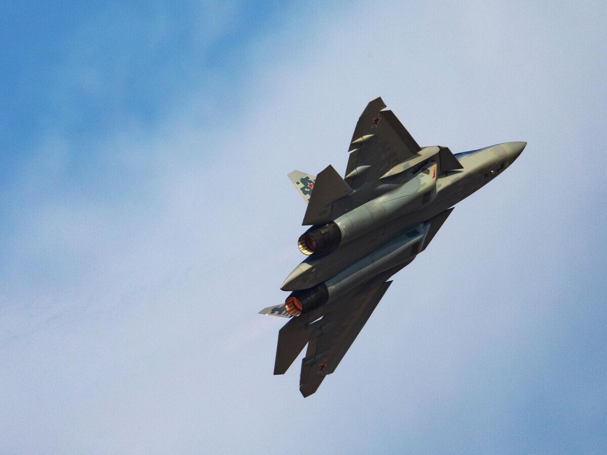    Истребитель Су-57Э | © РИА Новости / Пресс-служба ОАК