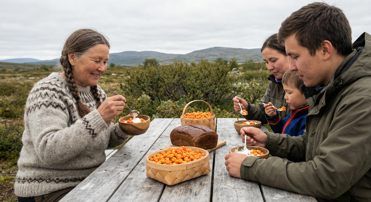 Народы Севера веками едят морошку, зная её силу. Польза ягоды для иммунитета помогает им сохранять здоровье в суровом климате, что стало основой традиций и долголетия.