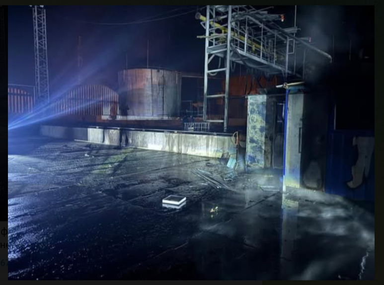    Последствия ударов "Гераней". Скриншот: Телеграм-канал "Хроники Гераней"