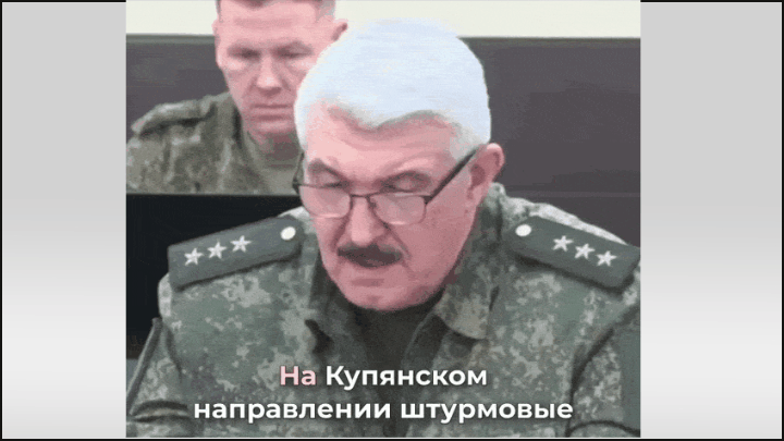    Генерал-полковник Сергей Кузовлев докладывает Владимиру Путину о завершении освобождения Купянска. Видео: ТГ-канал "Два майора"