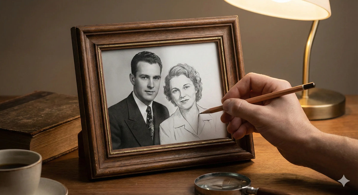 Мы не помним прошлое. Мы каждый раз создаем его заново. (Картинка сгенерирована Nano Banana)