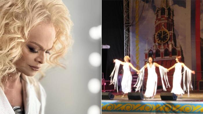 Лариса Долина и группа «Арабески». Обложка © Instagram (признан экстремистской организацией и запрещён на территории Российской Федерации)/ larisa.dolina.official, © Wikipedia