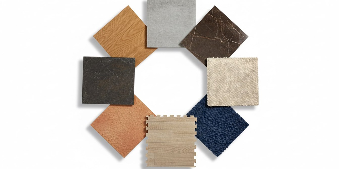 Напольные покрытия: сравнение плитки, ламината, винила и других материалов