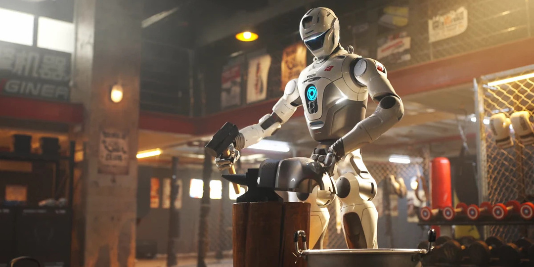 Промышленный робот Т800 демонстрирует неожиданный навык владения кунг фу