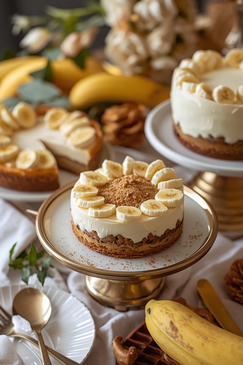 банановй десерт, банановый торт, торт с бананом, десерт с бананом, пп десерт