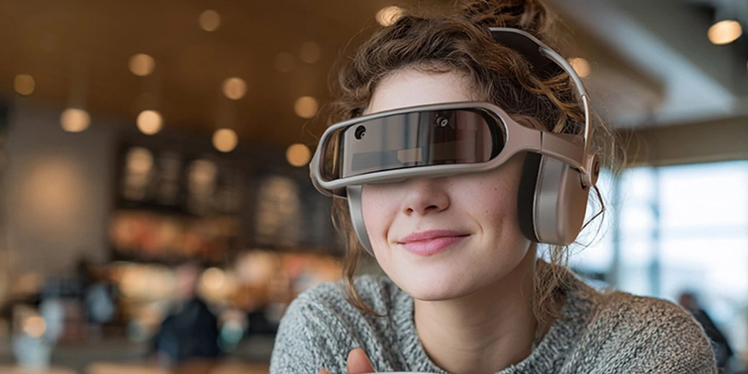 Geeks Loft интегрировала виедоэкран в обычные наушники