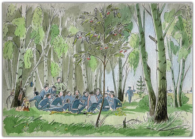 Рисунок художника Валерия Медведева.