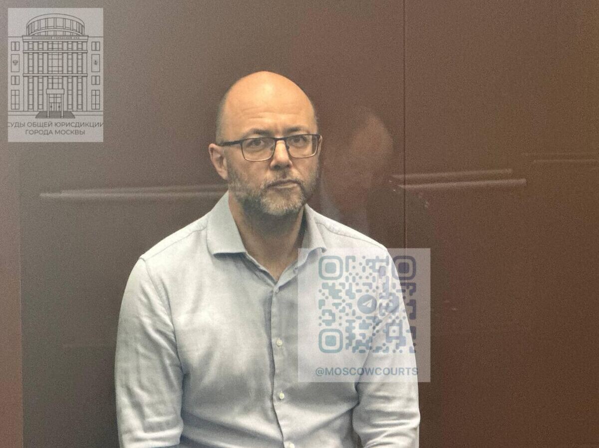    Экс-депутат Курской областной Думы Максим Васильев в зале суда | © Фото : Суды общей юрисдикции города Москвы/Telegram