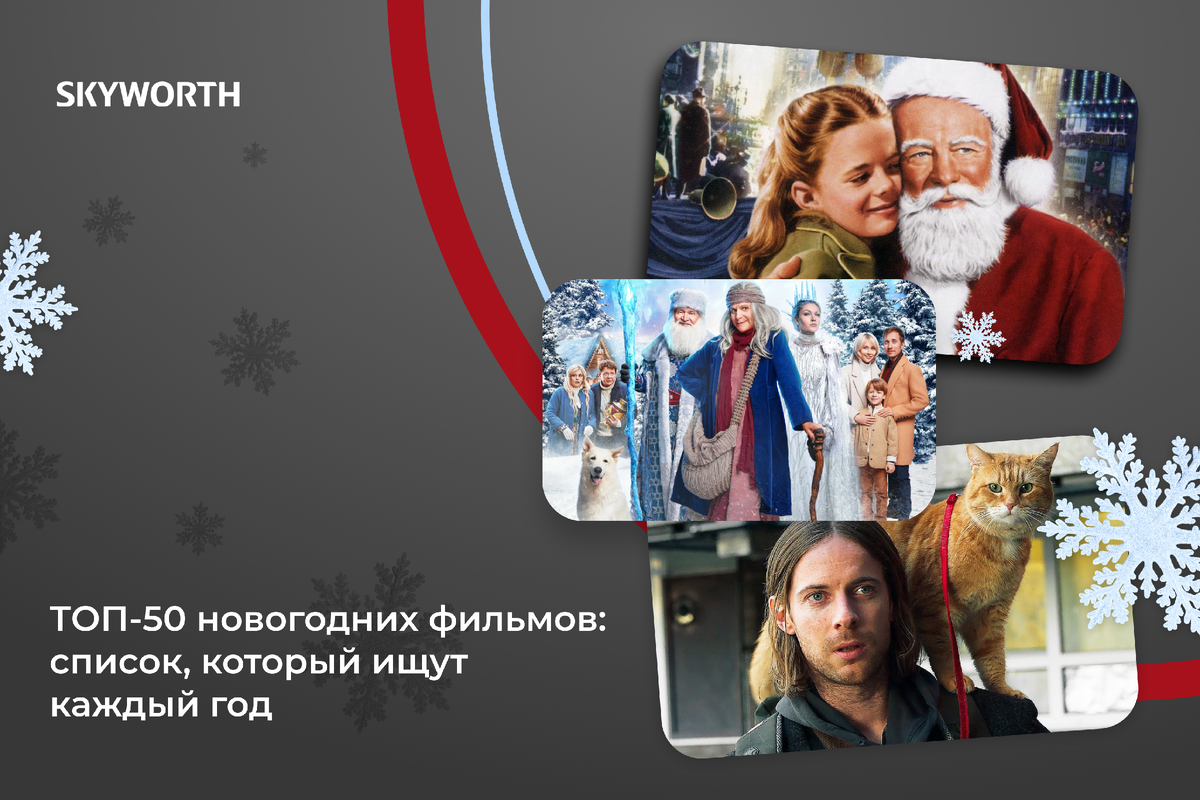ТОП-50 новогодних фильмов: список, который ищут каждый год