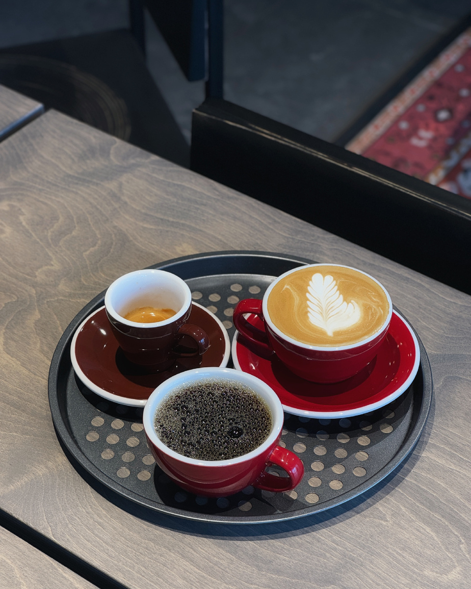 Эспрессо, капучино и фильтр - 390 рублей.