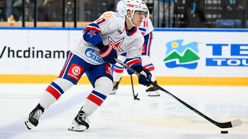 Игроки СКА в матче против минского «Динамо».📷Фото: Пресс-служба ХК СКА