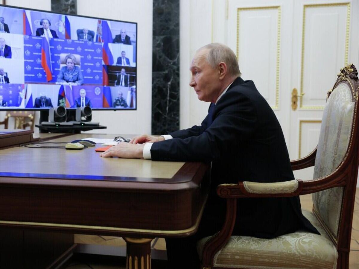    Путин на совещании с постоянными членами Совбеза | © Ruptly