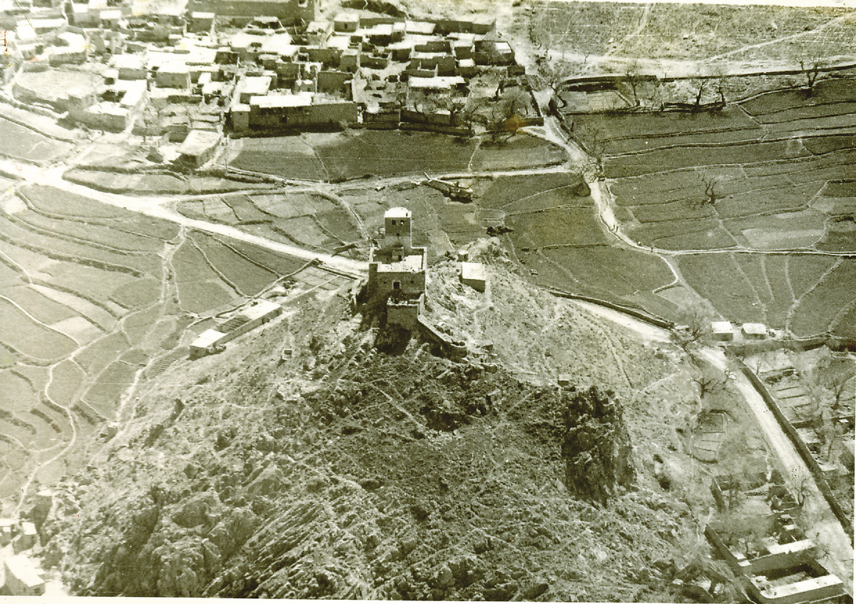 Вид с вертолёта на кишлак. Афганистан