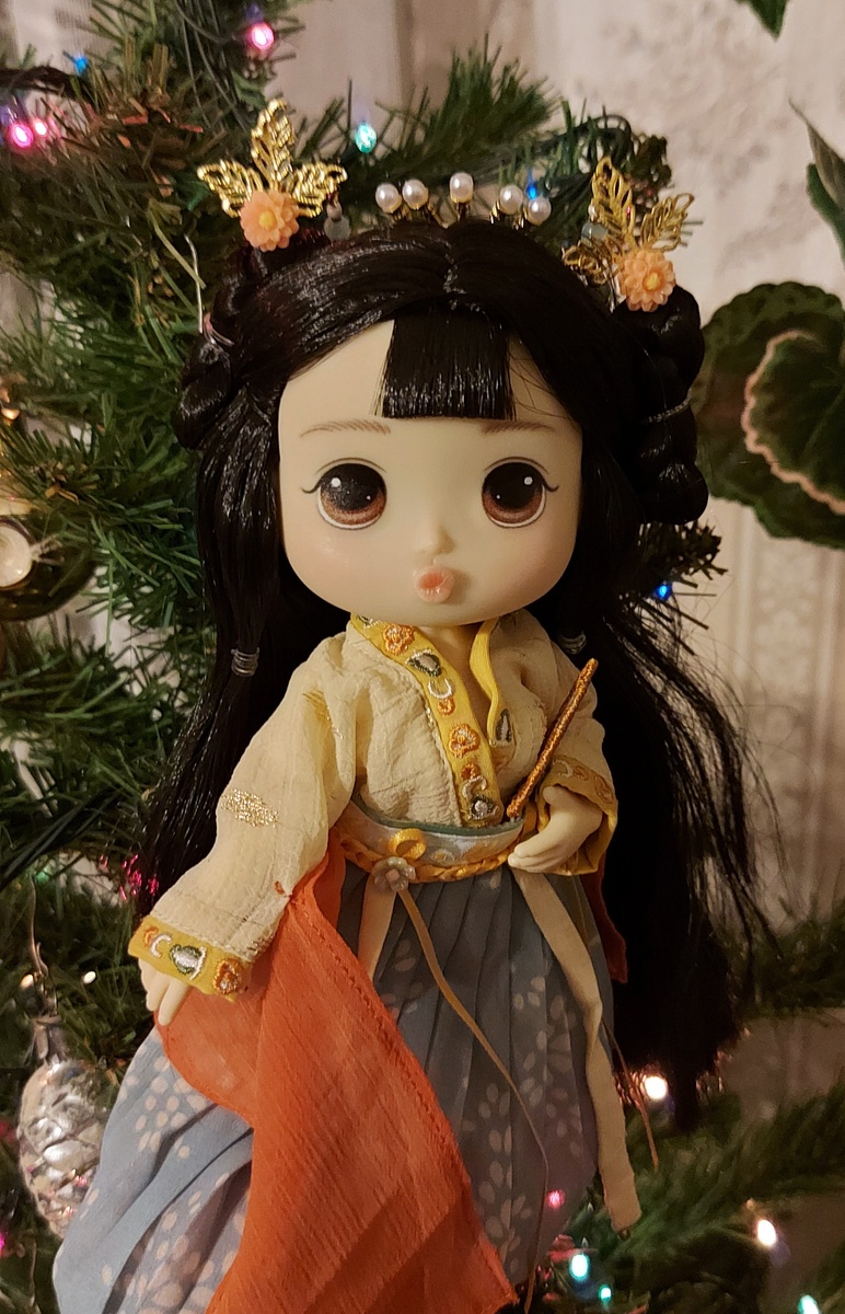 Коллекция красоты Mi2, кукла ханьфу 18см шарнирная кукла Ddung. Фото автора канала.