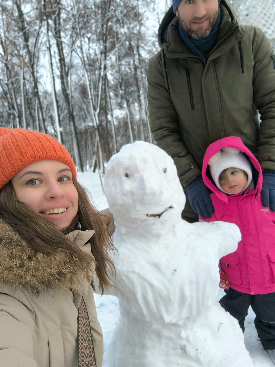 Наш снеговик