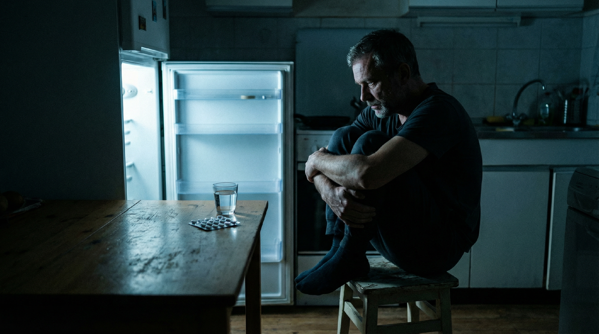 Три часа ночи. Время, когда маски сброшены, а тишина внутри звучит громче, чем гул холодильника. Тот момент, когда ты перестаёшь быть героем и становишься просто человеком, которому страшно.