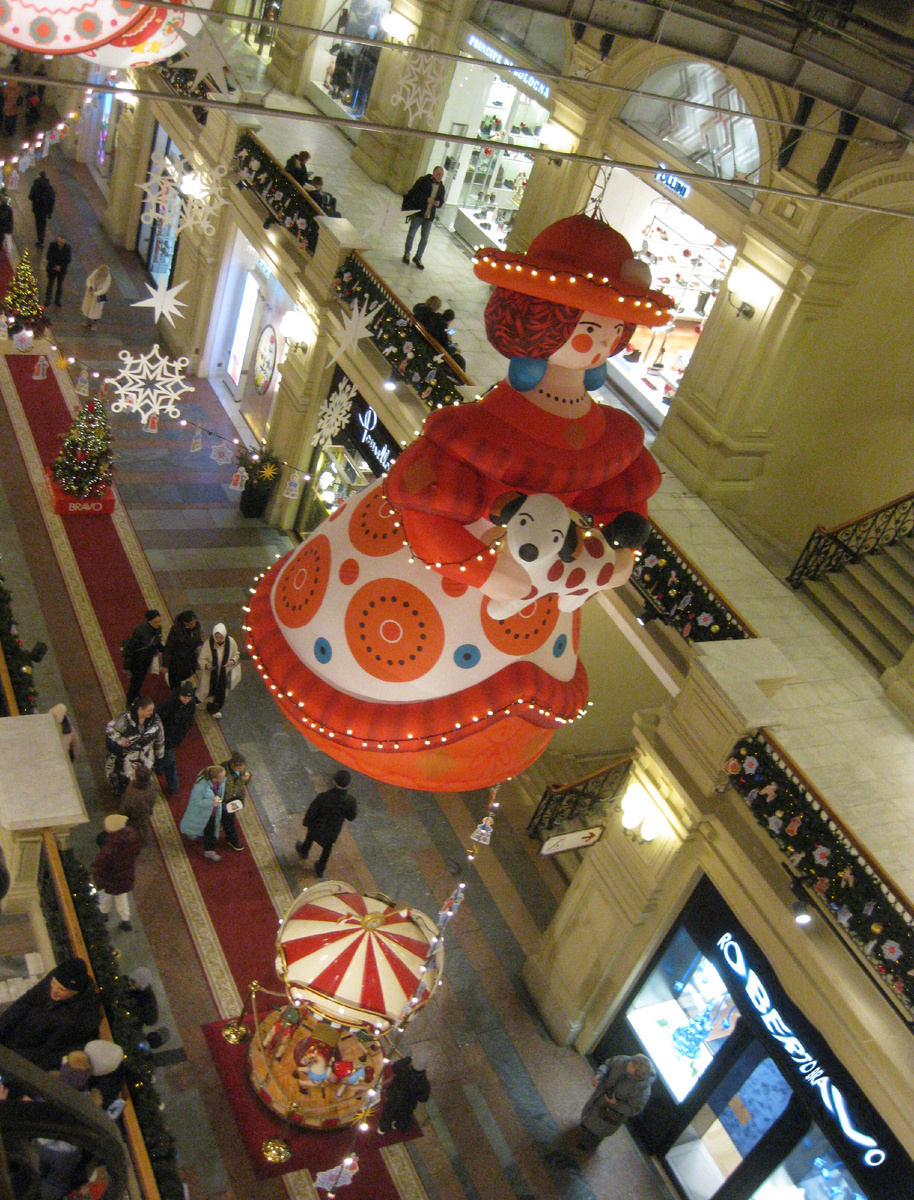 Вид с третьего яруса. Леопрада снимает, а ноженьки её предательски дрожат - ух, высоко...