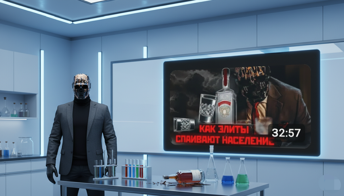 Визуализация созданная автором. Разбор видео «Все, что нужно знать об АЛКОГОЛЕ. Почему я не пью?»