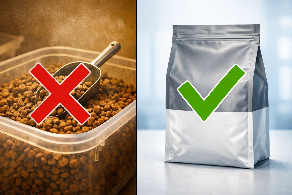 Покупая корм на развес вы получаете «анонимный пакет»