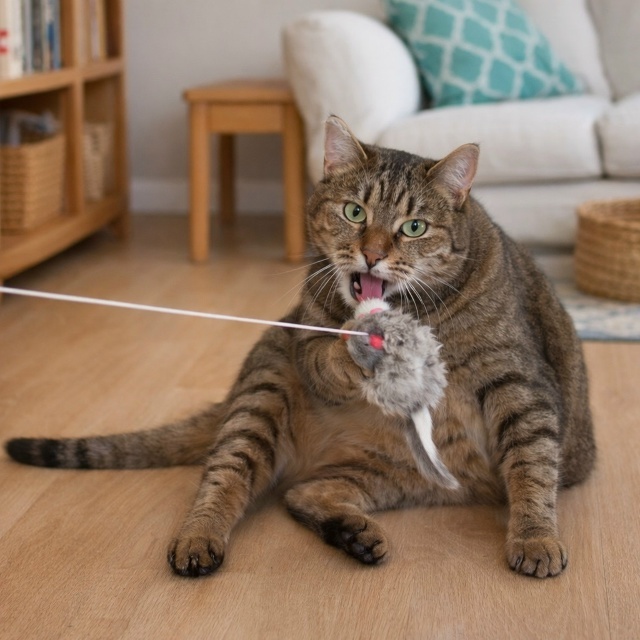 Чипа вне клетки играет 😻