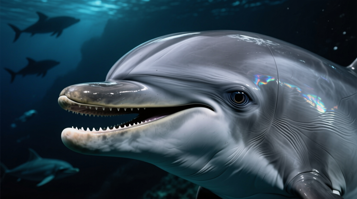 Знаменитая «улыбка» дельфина — это строение челюсти, а не эмоция. За ней — сложный интеллект социального хищника, а не сказочный персонаж.