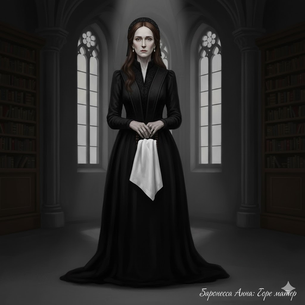 "Баронесса Анна: Горе матери", иллюстрация создана сетью Джемини