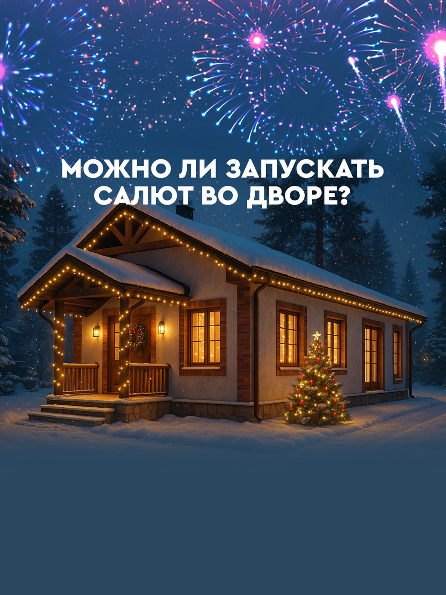 Можно ли запускать салют на своём участке?